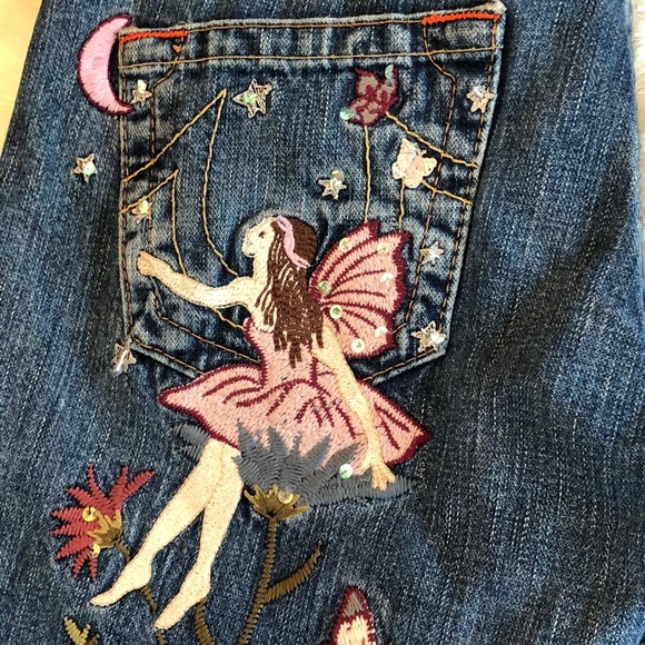 true religion embroidered fairy jeans 
